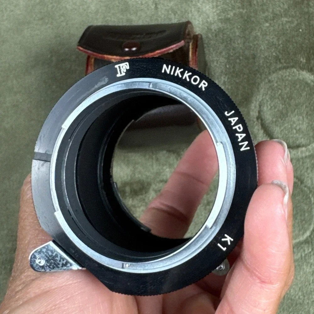 Vintage Nikon Nikkor K1 Extension Tube Ring Macro Adapter Japan w/ Case